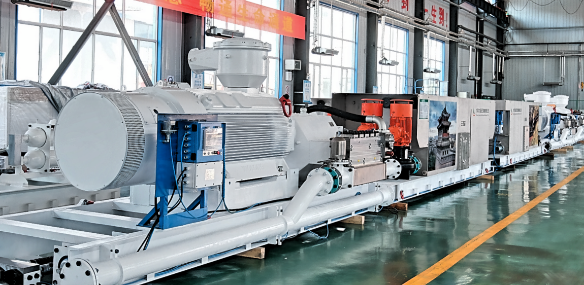 呼家塔泵站在廠(chǎng)組裝調試成功